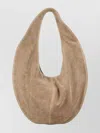 Maeden Suede Slouchy Tote Bag With Single Strap In Nude