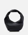 Maeden Market Leather Tote Bag In Black