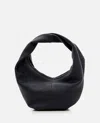 Maeden Market Leather Tote Bag In Black