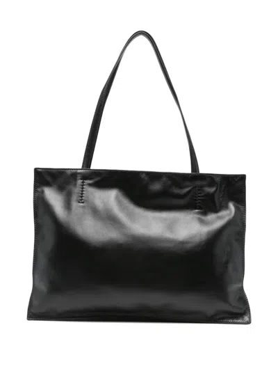 Maeden Yumi Leather Tote Bag In Black