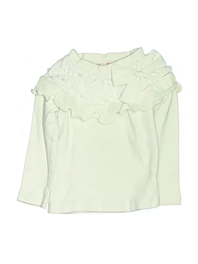 Pre-owned Maeli Rose Kids' Long Sleeve Blouse In Green
