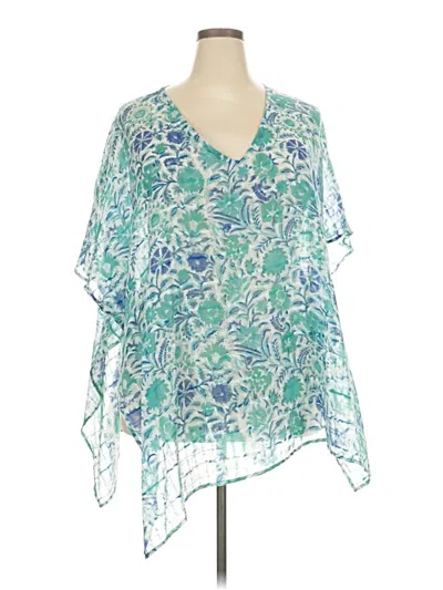 Pre-owned Maelu Short Sleeve Blouse In Blue
