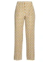 Maesta Woman Pants Brown Size 10 Viscose, Elastane