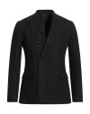 Maestrami Man Blazer Black Size 38 Virgin Wool In Black