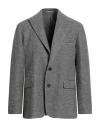 Maestrami Man Blazer Grey Size 46 Virgin Wool, Cotton, Cashmere, Elastane In Gray