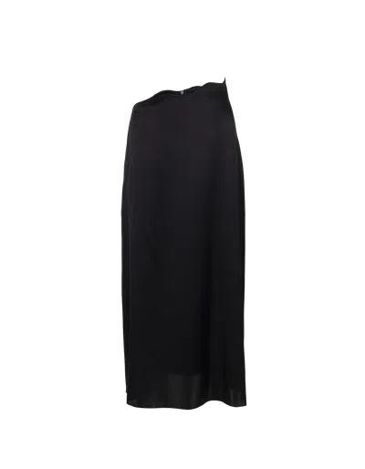 Maet Rhea Silk Skirt In Black