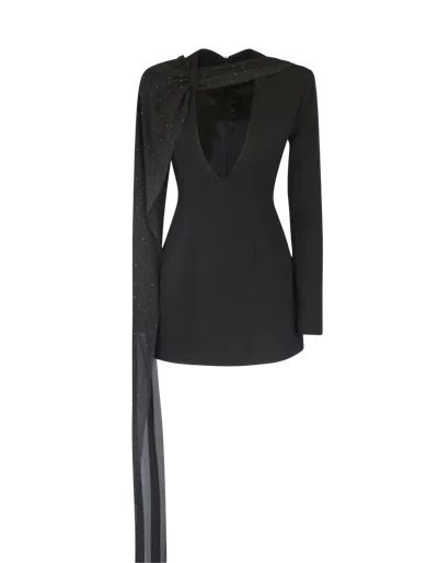 Maet Molysa Party Mini Dress In Black