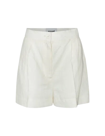Maet Nereus White Short Linen Pants