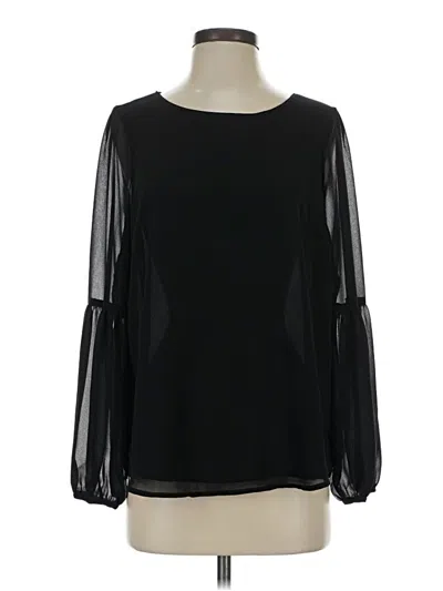 Pre-owned Maette Long Sleeve Blouse In Black