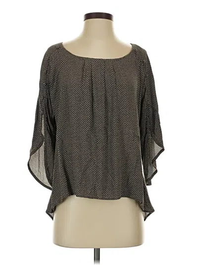 Pre-owned Maeve 3/4 Sleeve Blouse In Gray