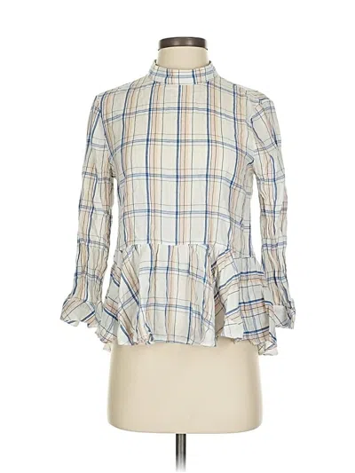 Pre-owned Maeve 3/4 Sleeve Blouse In Ivory