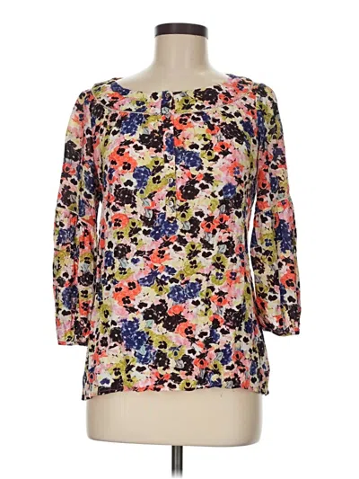Pre-owned Maeve 3/4 Sleeve Blouse In Ivory