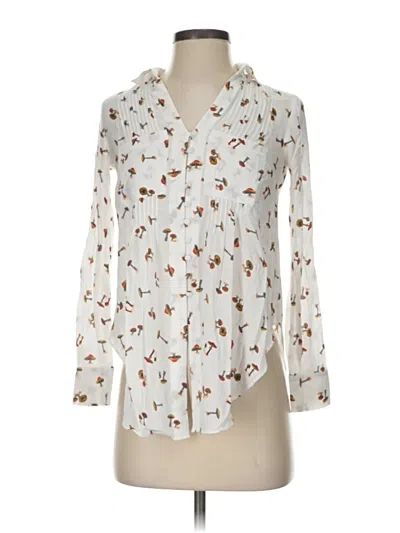 Pre-owned Maeve 3/4 Sleeve Blouse In Ivory