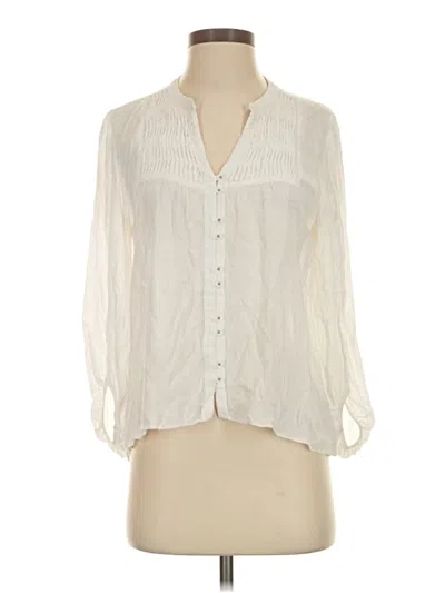 Pre-owned Maeve 3/4 Sleeve Blouse In Ivory