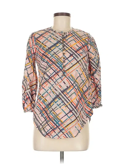 Pre-owned Maeve 3/4 Sleeve Blouse In Orange