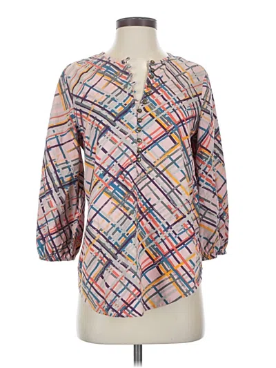 Pre-owned Maeve 3/4 Sleeve Blouse In Orange