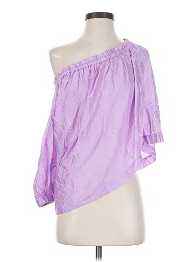Pre-owned Maeve 3/4 Sleeve Blouse In Purple