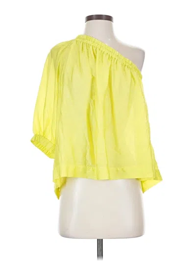Pre-owned Maeve 3/4 Sleeve Blouse In Yellow