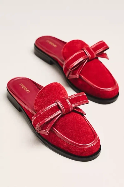 Maeve 3d Bow Loafer Slides In Red