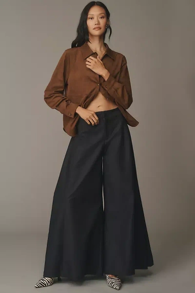 Maeve A-line Palazzo Pants In Black