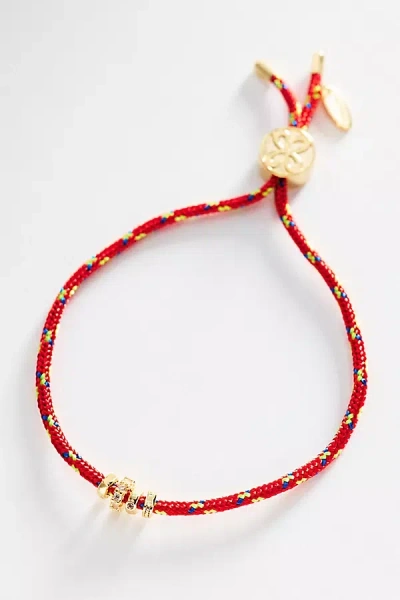 Maeve Adjustable Cord Bracelet In Red