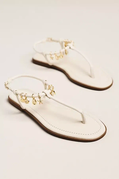 Maeve Ankle-strap Charms Sandals In White