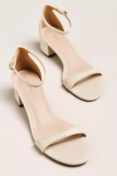 Maeve Ankle-strap Low Block Heels In Neutral