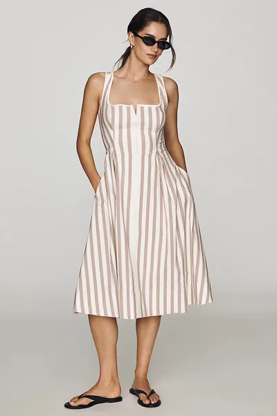 Maeve Arlette Midi Dress In Multi