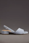 Maeve Square-toe Slingback Kitten Heels In Blue