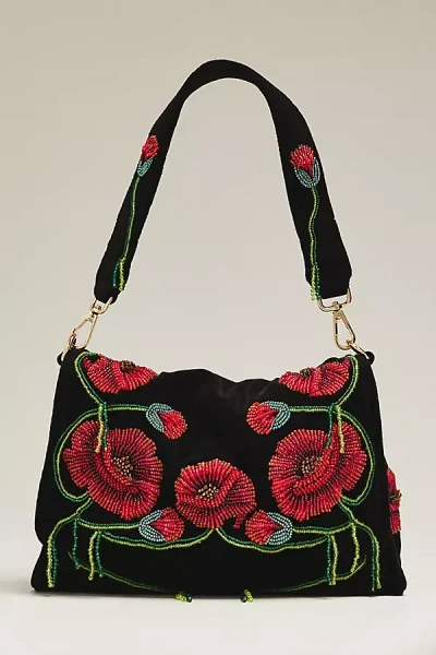 Maeve Audra Embellished Shoulder Bag In Black