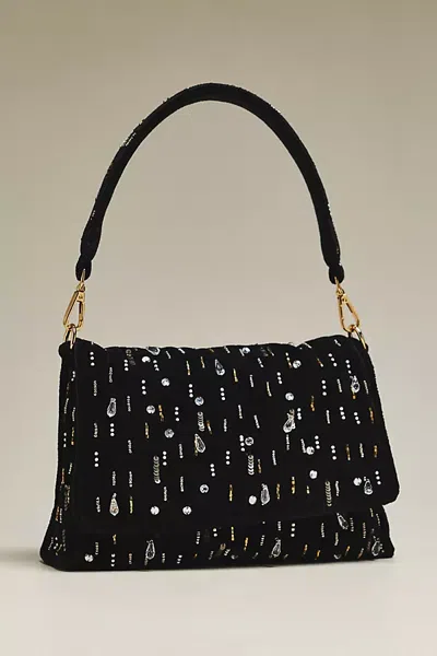 Maeve Audra Embellished Shoulder Bag In Black