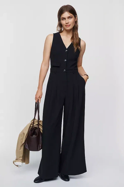 Maeve Avery Suiting Jumpsuit By  In Black