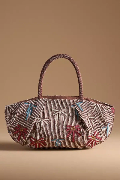 Maeve Beaded Bow Bag In Multicolor