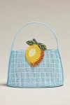 Maeve Beaded Icon Tote Bag In Blue