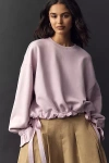 Maeve Big Top Sweatshirt In Pink