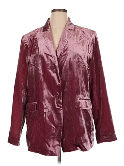 Pre-owned Maeve Blazer Jacket In Burgundy
