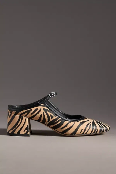 Maeve Block-heel Mary Jane Mules In Sand