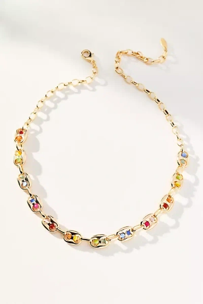 Maeve Bottlecap Necklace In Brown