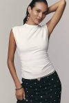 Maeve Bow-back Muscle Top In White