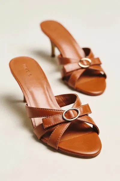 Maeve Bow Kitten Heels In Orange