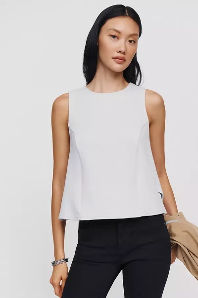 Maeve Boxy Bow Tank Top In Gray