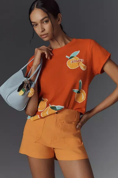 Maeve Boxy Graphic Tee In Multicolor