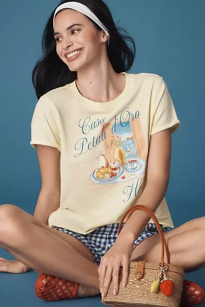 Maeve Breakfast Hotel Graphic Tee In Multicolor