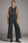 Maeve Button-front Jumpsuit In Blue