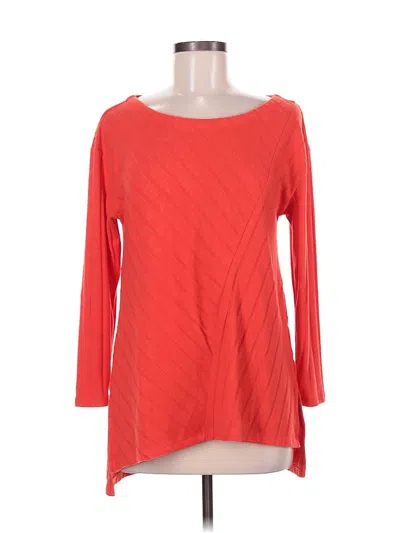 Pre-owned Maeve By Anthropologie 3/4 Sleeve T-shirt In Red