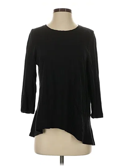 Pre-owned Maeve By Anthropologie 3/4 Sleeve T-shirt In Black