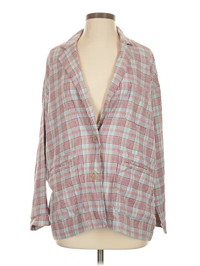 Pre-owned Maeve By Anthropologie Blazer Jacket In Gray