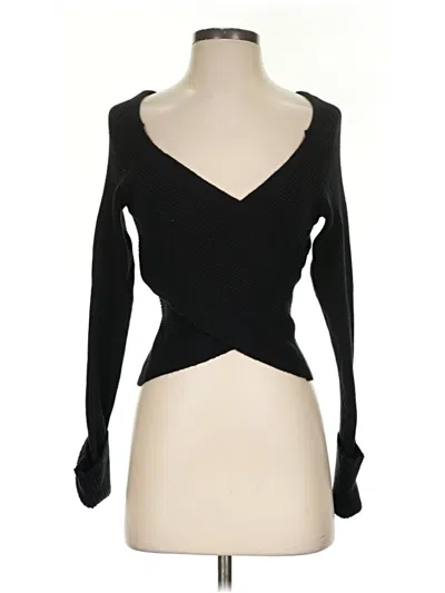 Pre-owned Maeve By Anthropologie Cardigan Sweater In Black