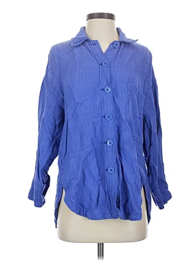 Pre-owned Maeve By Anthropologie Cardigan Sweater In Blue