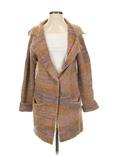 Pre-owned Maeve By Anthropologie Cardigan Sweater In Brown